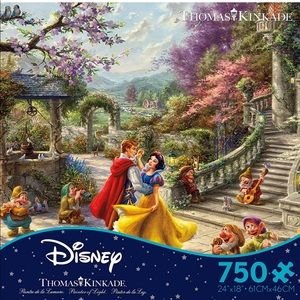 Thomas Kinkade- Snow White Sunlight - 750 Piece Jigsaw Puzzle